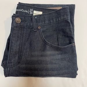 Womens Beverly Hills Polo Club Black Jeans Capris Size 34